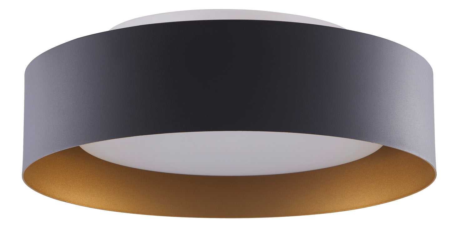 Lynch Black & Gold Flush Mount Ceiling Light