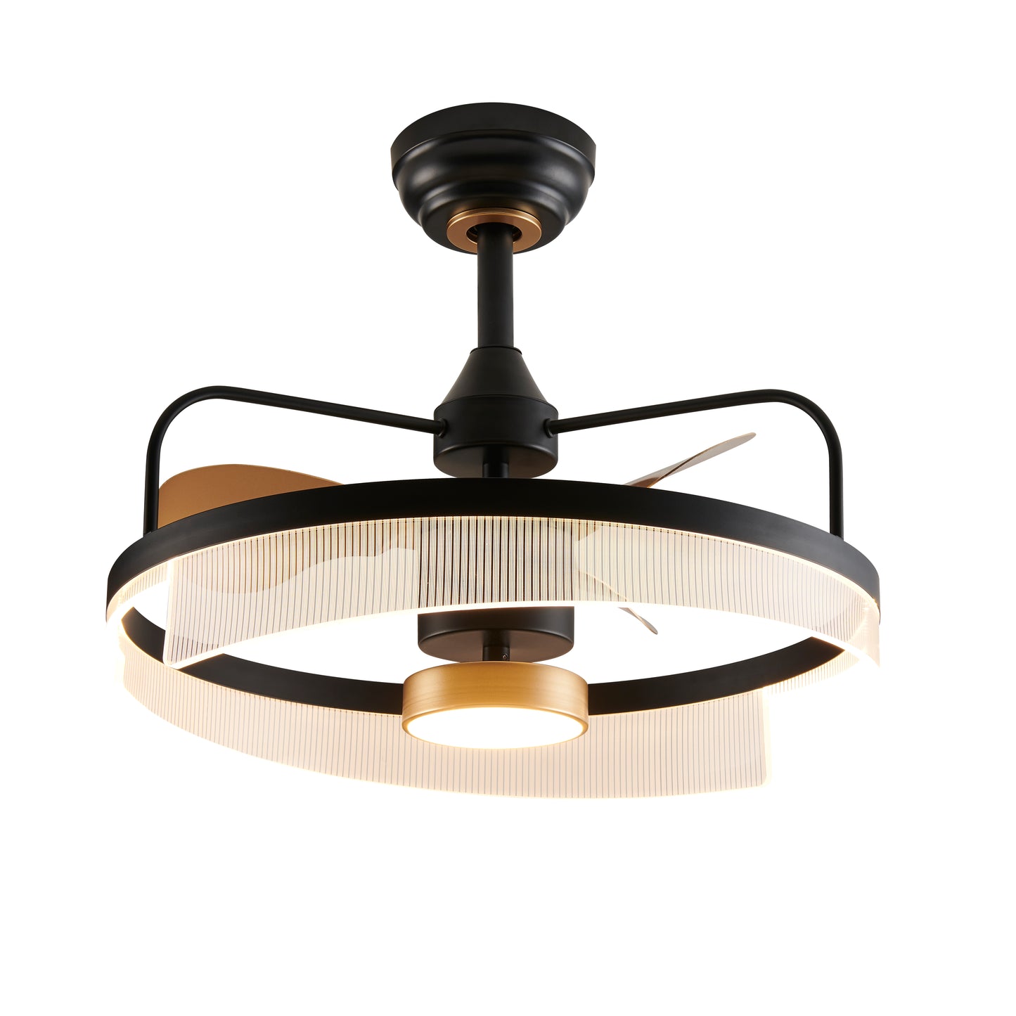 19.6in. LED-Light Matt Black Pendant Fixture