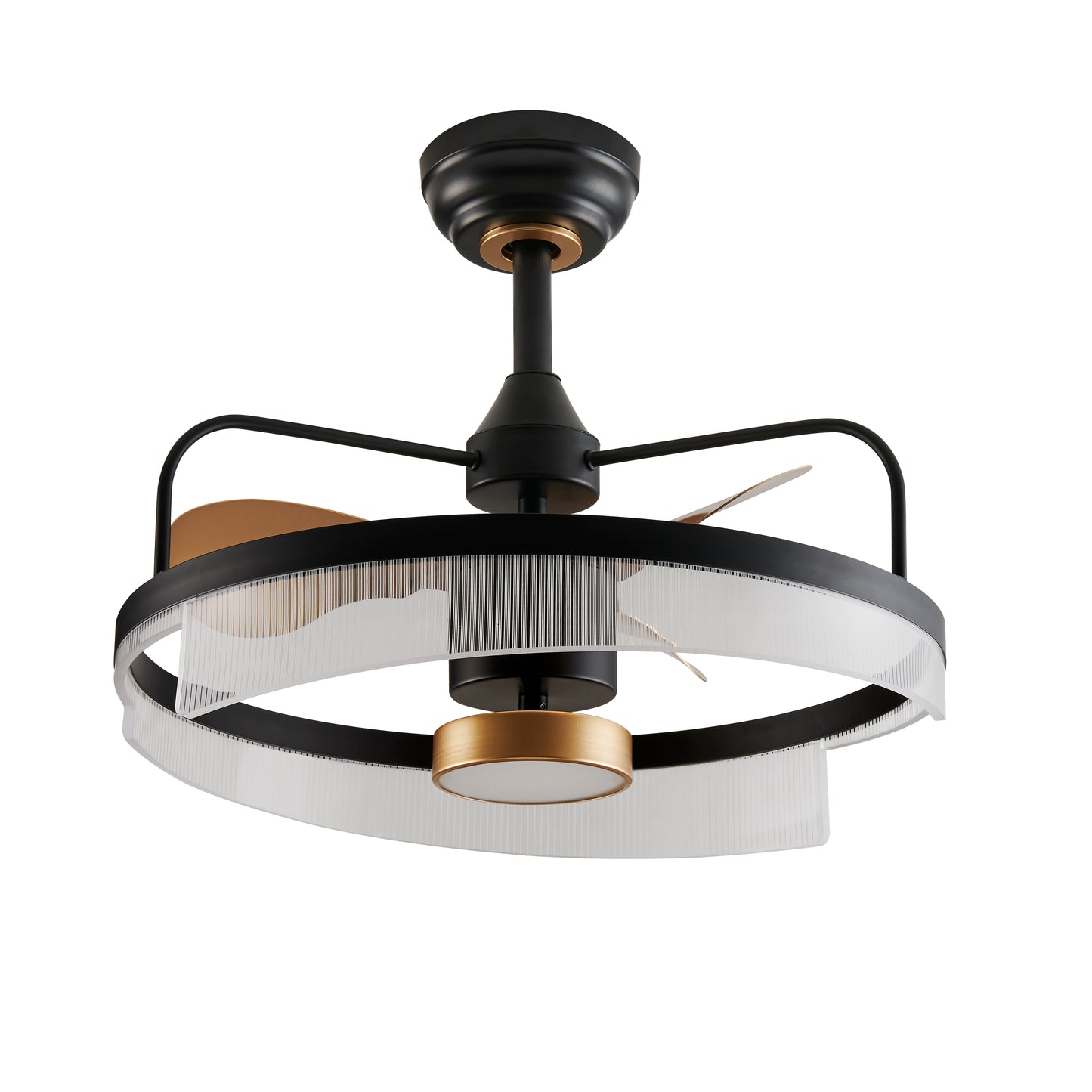 19.6in. LED-Light Matt Black Pendant Fixture