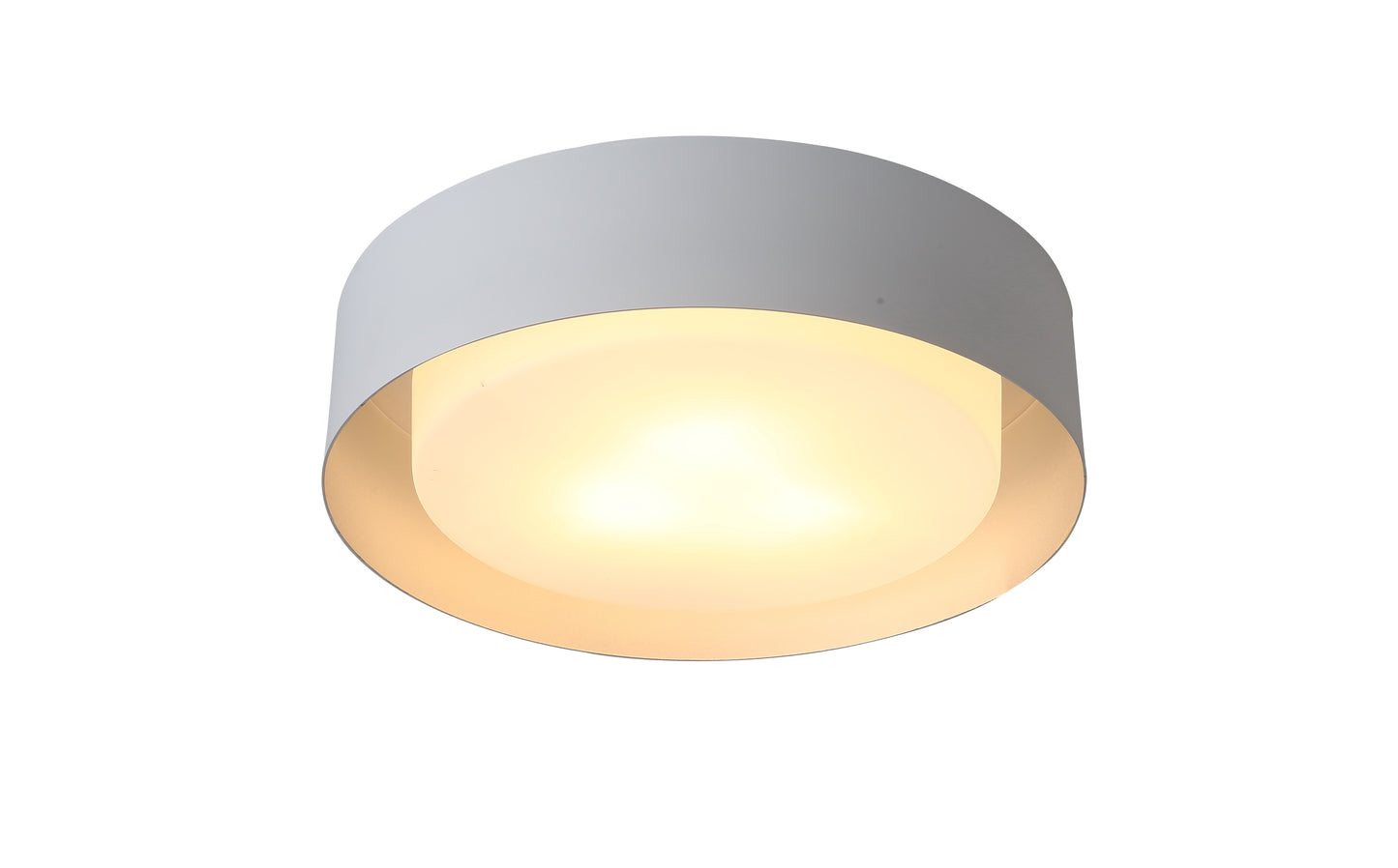 Lynch White & Silver Flush Mount Ceiling Light