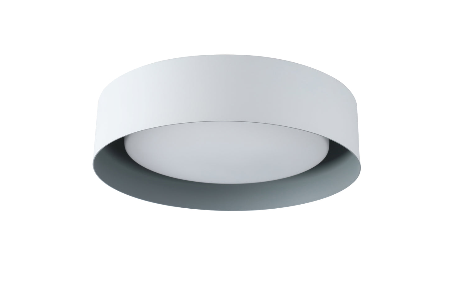 Lynch White and Gray Flush Mount Ceiling Light