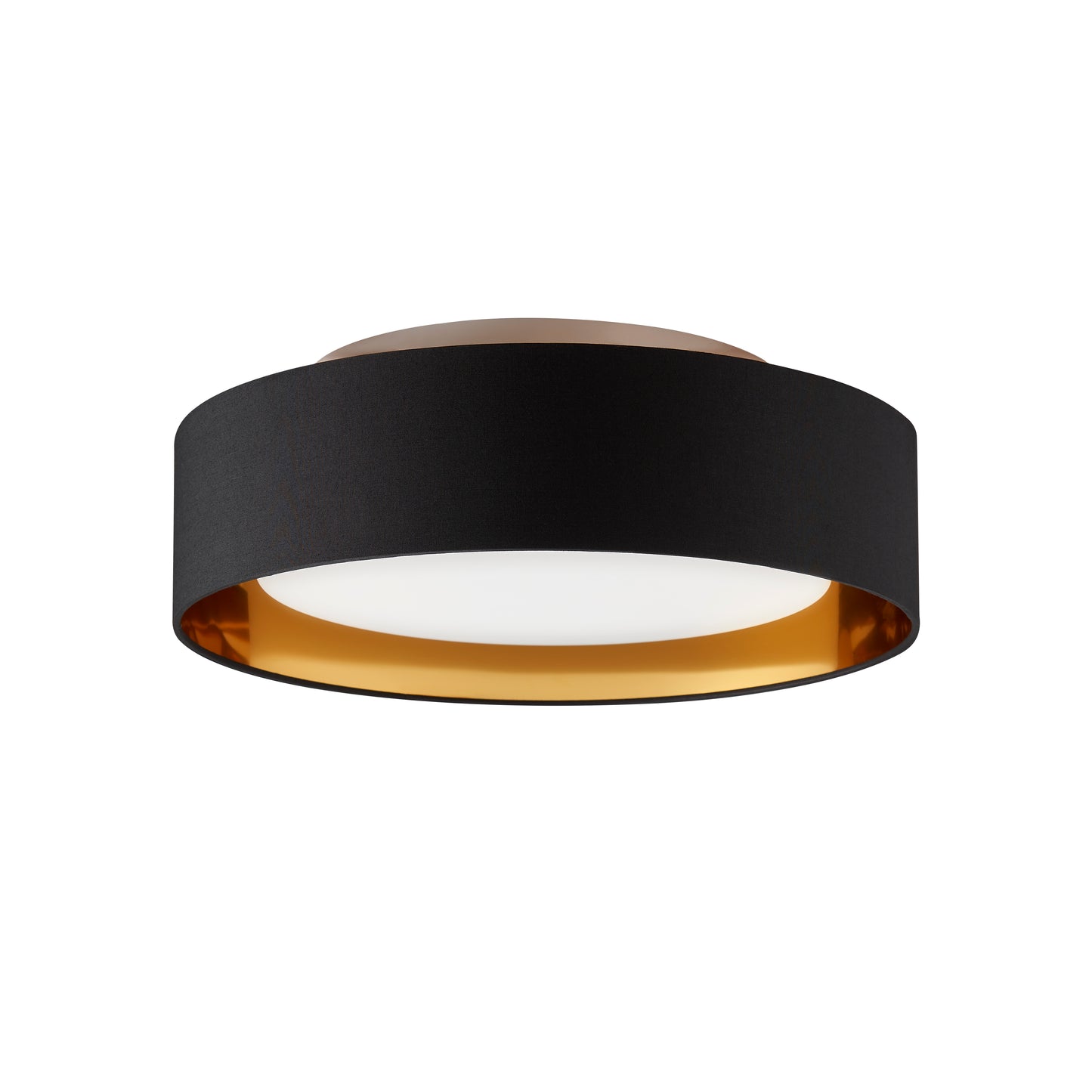 Naomi Flush Mount Black Outside Gold Inside