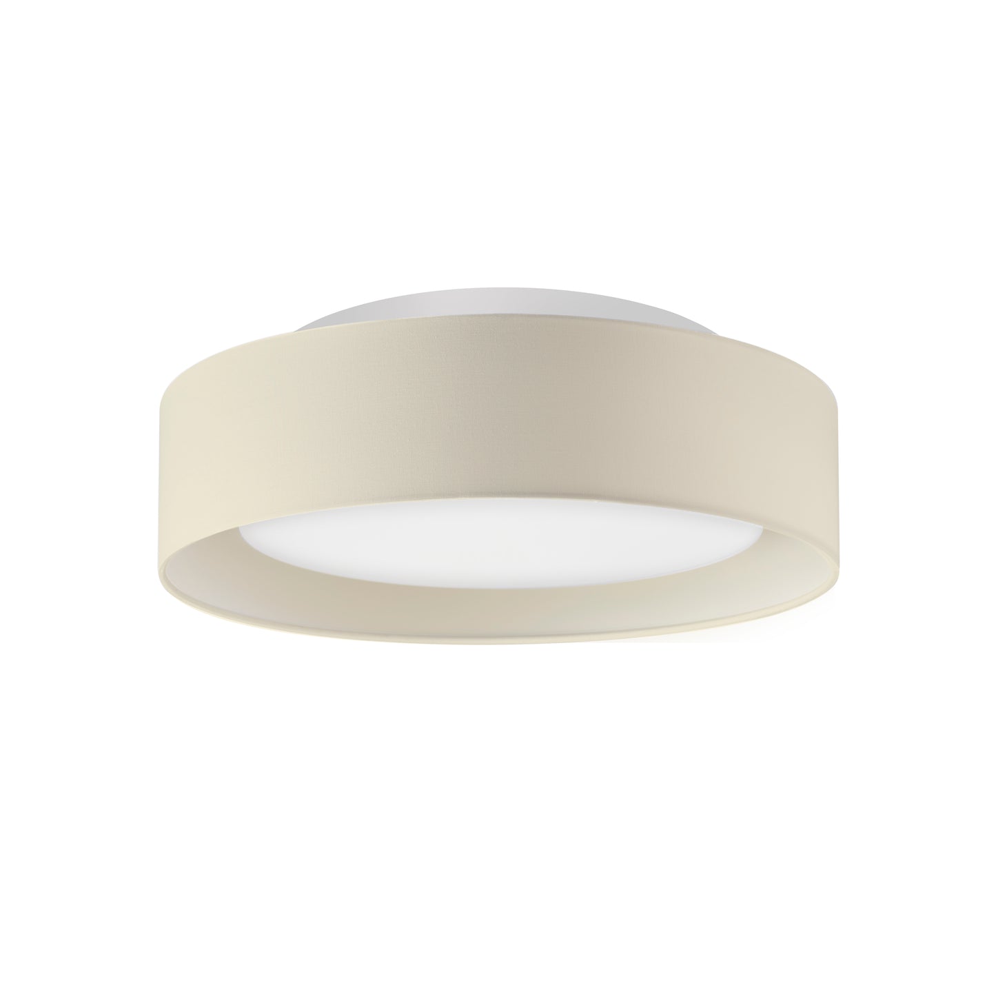 Naomi Flush Mount Beige Outside White Inside