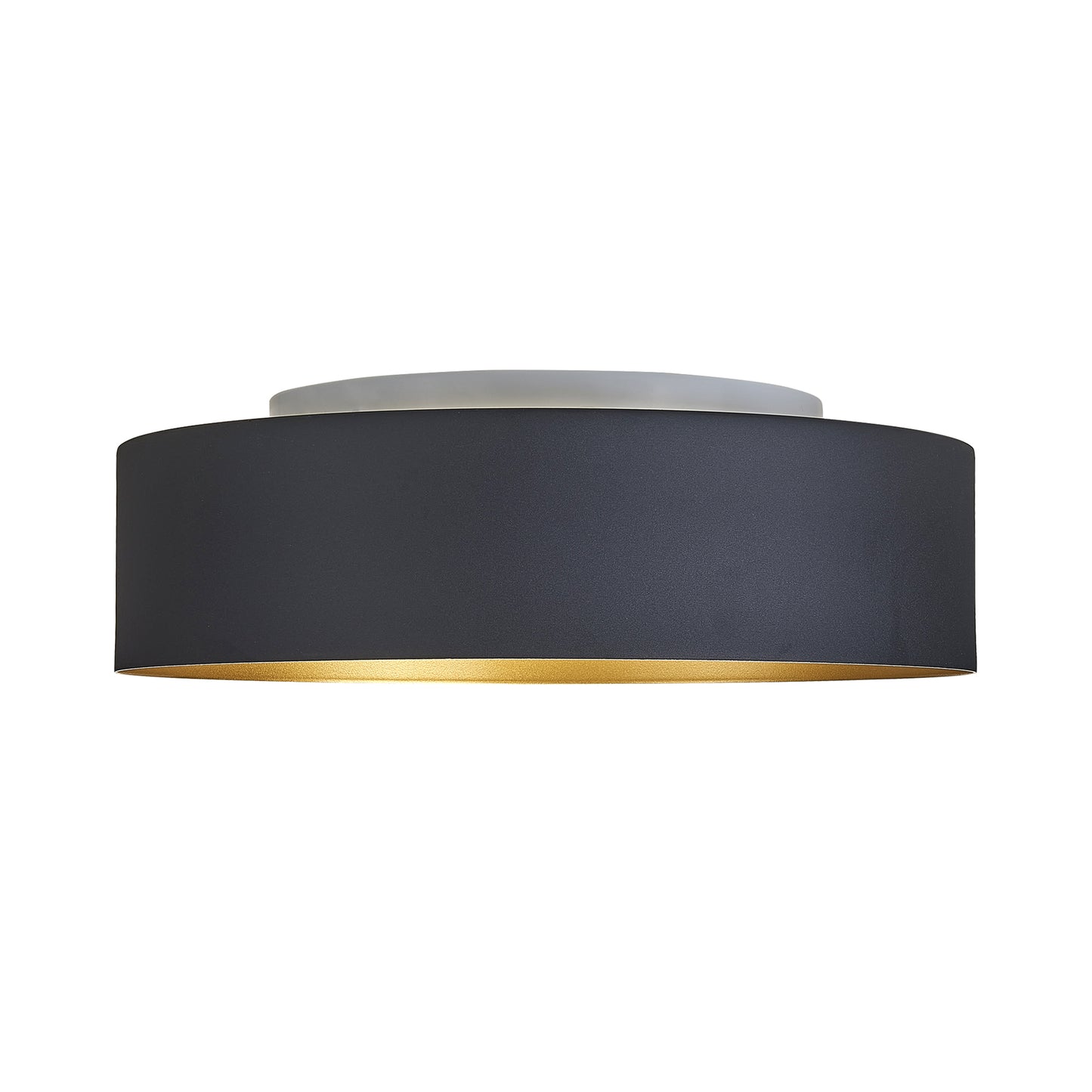 Marley Led Flush Mount Ceiling Fixture in Black / Gold