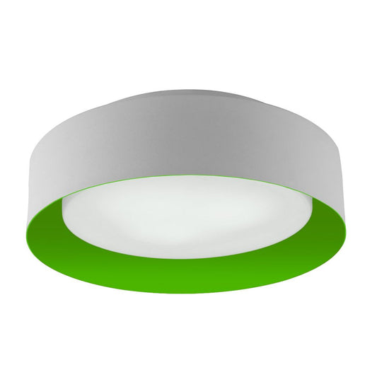 Lynch White & Yellow Flush Mount Ceiling Light