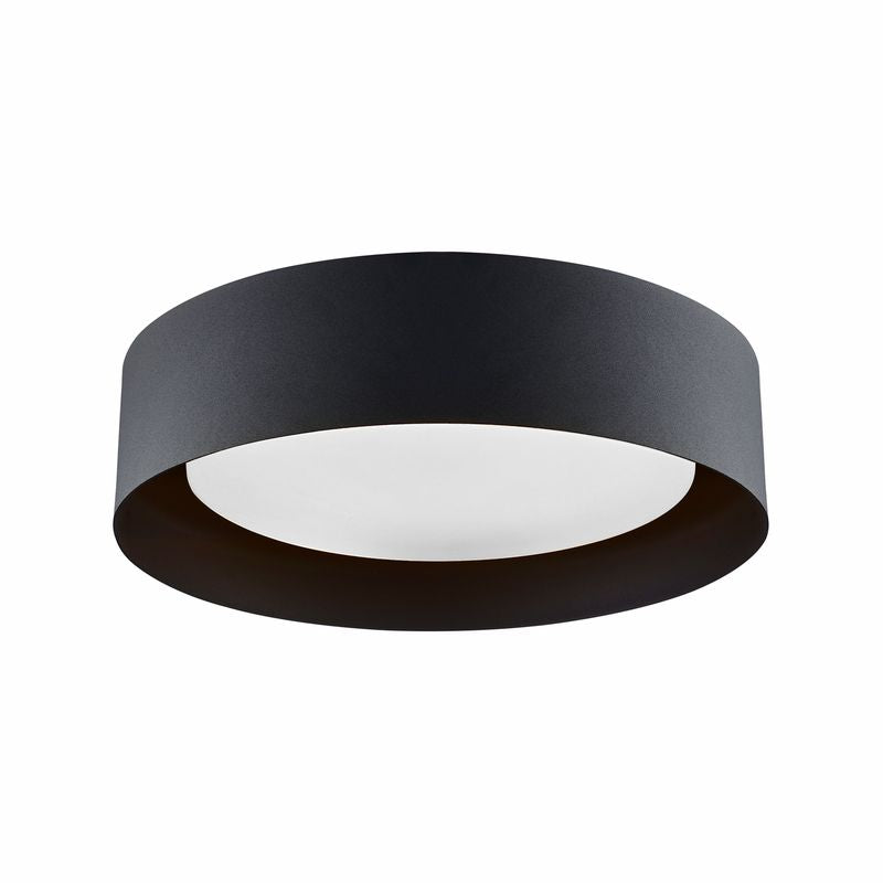 Marley 15.75 in. Black Led Flush Mount Ceiling Fixture